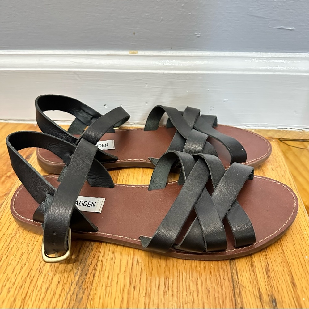Steve Madden Sweeti black sandals 🖤 women’s size 7.5